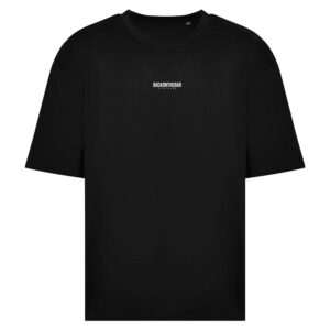 BOTB Script Oversized T-Shirt Black Front