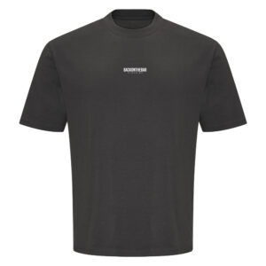 BOTB Script Oversized T Shirt Shark Grey Front